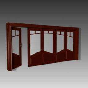 Home Glass Partition Doors 3d model