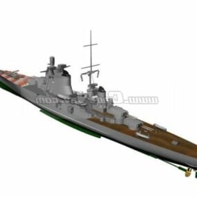 船舶イタリア巡洋艦 3D モデル