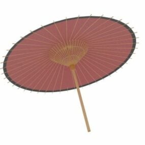 Model 3D japońskiego parasola parasolowego