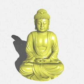 Estatua de Buda japonés asiático modelo 3d