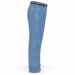 Jeans alla moda per uomo modello 3d