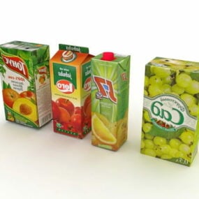 Juice Boxes Design 3d model