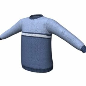 Pakaian Pria Sweater Jumper model 3d
