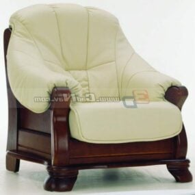European Furniture Lounge Armchair 3d model