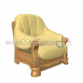 European Furniture Cushion Couch 3d model