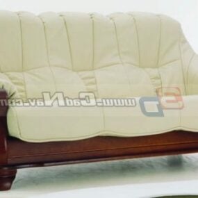 European Furniture Cushion Settee 3d model