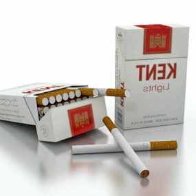 3д модель сигарет Western Kent