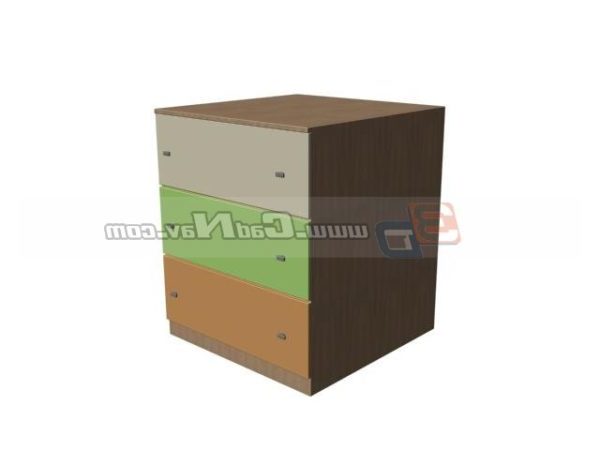 Children Cabinet Storage Locker Free 3ds Max Model Max Vray
