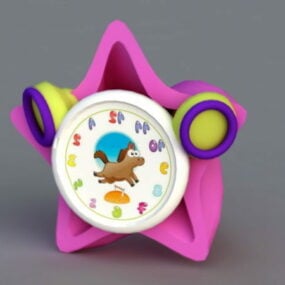 Kids Desk Alarm Clock 3d model