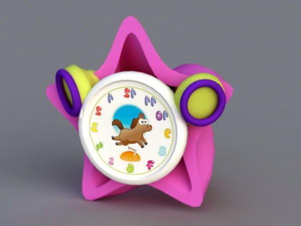 Kids Desk Alarm Clock Free 3d Model Max Vray Open3dmodel