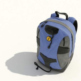 Modelo 3d de mochila escolar infantil