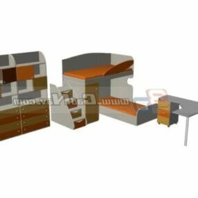 Меблі для дитячої спальні 3d модель