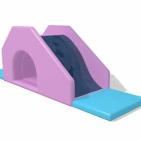 مدل سه بعدی سرسره آبی بادی بچه بازی زمین بازی