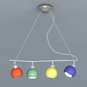 3d модель підвісних світильників для кухні