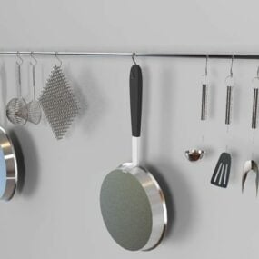 مجموعة أدوات المطبخ القابضة نموذج ثلاثي الأبعاد