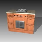 Wooden Cabinet Built In Stove