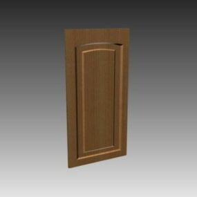 किचन कैबिनेट प्राचीन लकड़ी का दरवाजा 3डी मॉडल