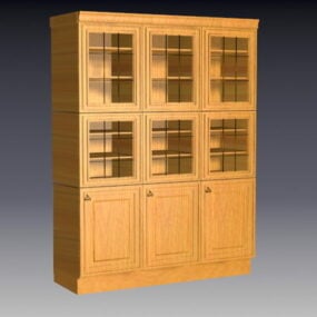 Keuken houten kasten 3D-model