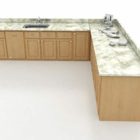 Kitchen L Under Cabinets 3d model