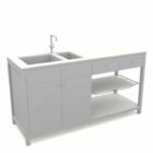 Simple Kitchen Sink Base Cabinet