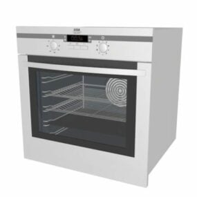 Grey Refrigerator Freezer With Quick Ice 3d model