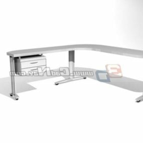 L Shaped Work Bench With Table 3d model