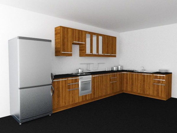 L-shaped Kitchen Cabinet Design