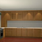 Projeto da cozinha do apartamento em forma de L
