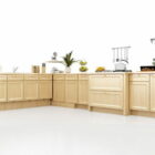 L Shape House Kitchen Floor Cabinets