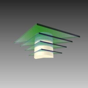 نورپردازی خانگی چراغ سقفی ال ای دی مدل سه بعدی