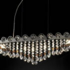 Luksusowa lampa wisząca z kryształowym wzorem LED