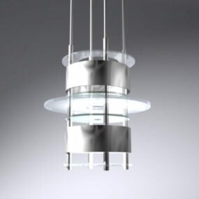 Model 3D Lampu Pendant Desain Led