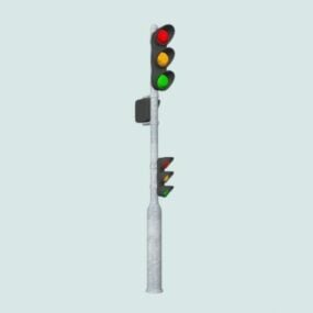 City Road Led Traffic Light 3d-model