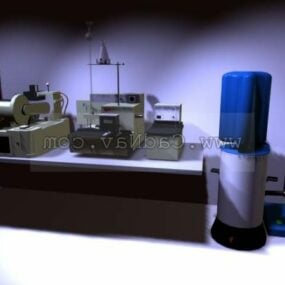 实验室设备微型3d模型
