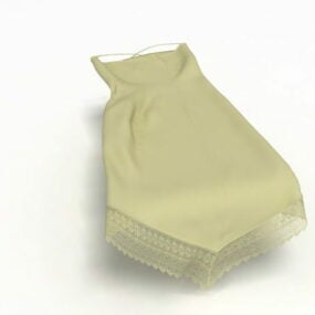 Tøj Lace Slip Dress 3d model
