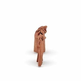 Pakaian Jaket Wanita Dengan Hood model 3d