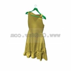 Lady Fashion Dress Design 3d model
