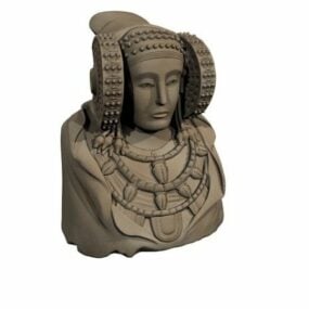 Lady Of Elche Statue 3d model