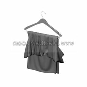 Hanging Lady Silk Clothes 3D-malli