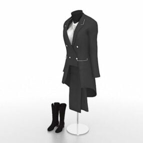 Fashion Store Lady Suits Mannequin 3d model