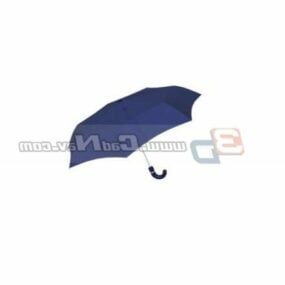 Lady Folding Umbrella 3d model