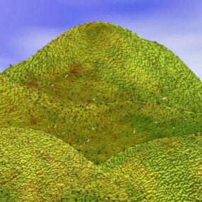 Landschap Landvormen Heuvels Bergen 3D-model