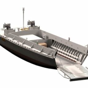 3д модель водного десантного корабля