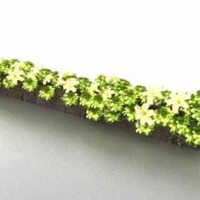 مدل 3 بعدی حاشیه گل باغ
