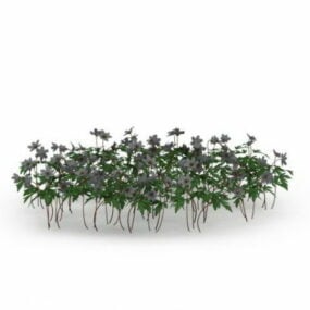 Landschap Bloemen Buitenplant 3D-model