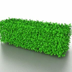 Landschaftsgarten Grüne Hecken 3D-Modell