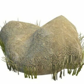 Garden Landscaping Boulders Rock 3d model