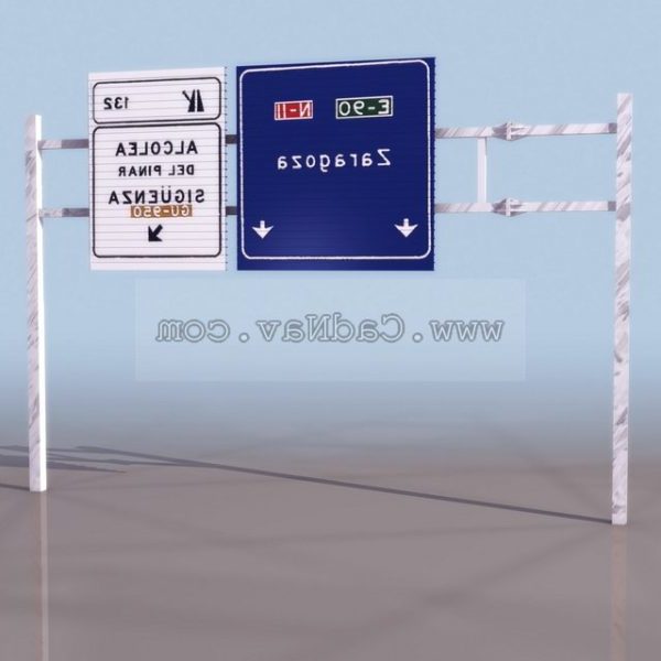 Lane Indicating Signal Signs