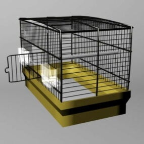 Large Birdcage For Animal 3d model