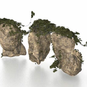 Modelo 3D da paisagem da montanha Canyon